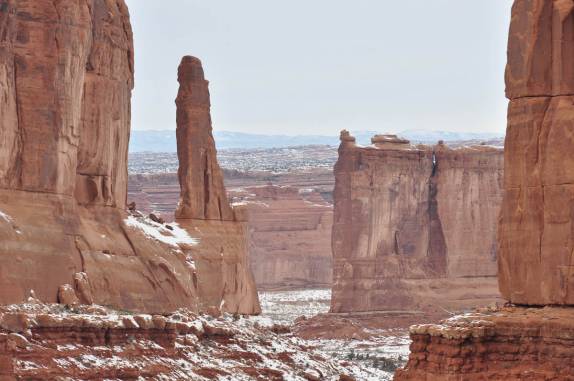 A majestosa 'Park Avenue', no Arches National Park, perto de Moab, em Utah, nos Estados Unidos